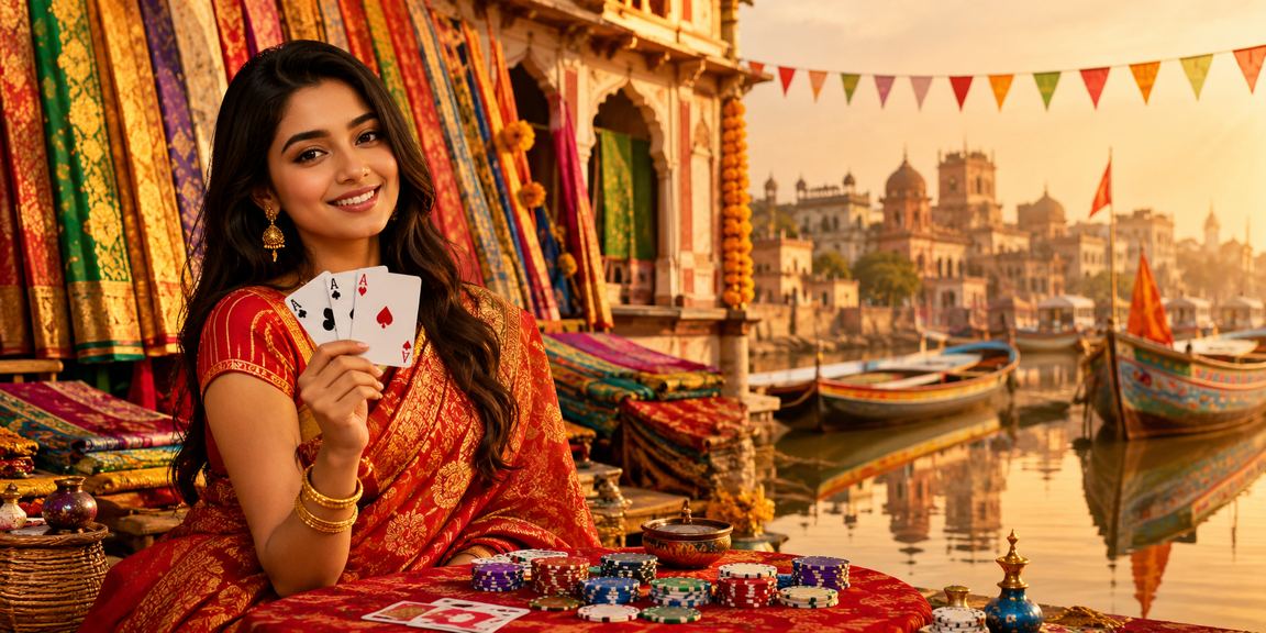 রাজশাহীতে পহেলা বৈশাখে পোকার গেম খেলছেন একজন খেলোয়াড়