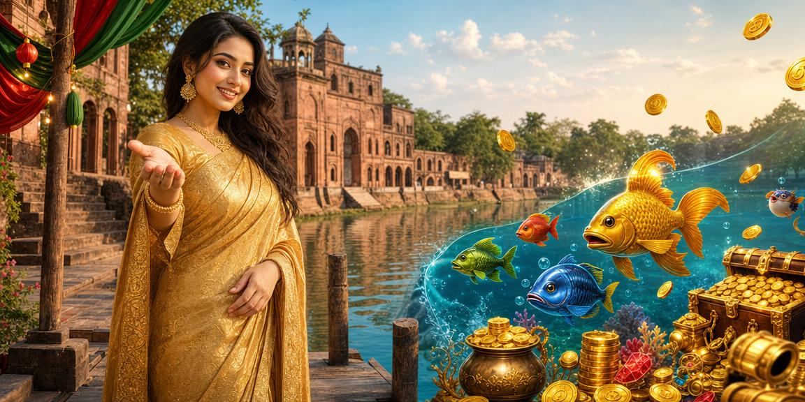 সোনারগাঁওয়ে ফিশিং জ্যাকপট গেম খেলছেন একজন বাংলাদেশি খেলোয়াড়
